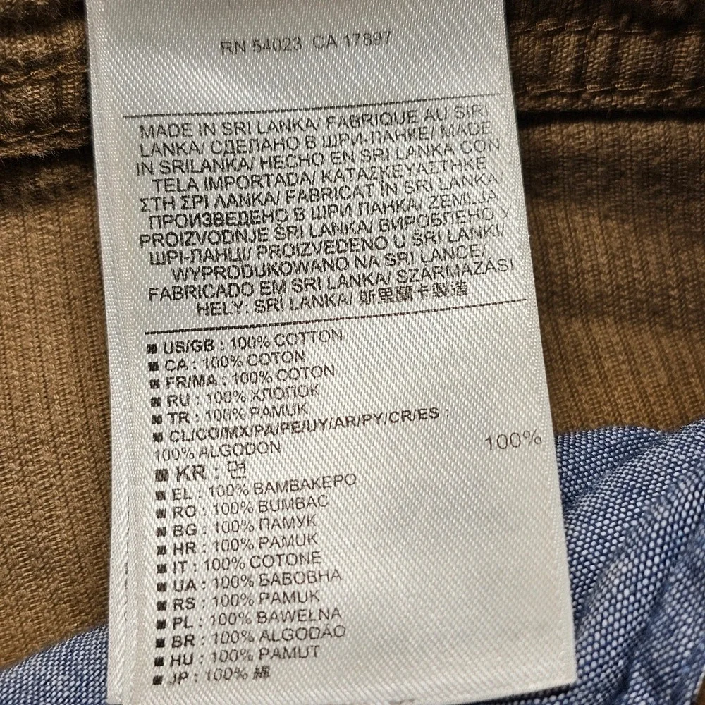 Banana Republic Mens 31x30 Corduroy‎ Pants Tan Pima Cotton Straight Leg 5-Pocket